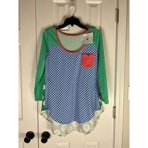 NWT Serendipity Womens Blouse Size M